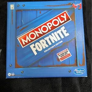 Hasbro Monopoly Fortnite Edition with Blue and Red Design
